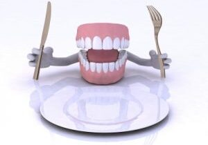 dentures eating